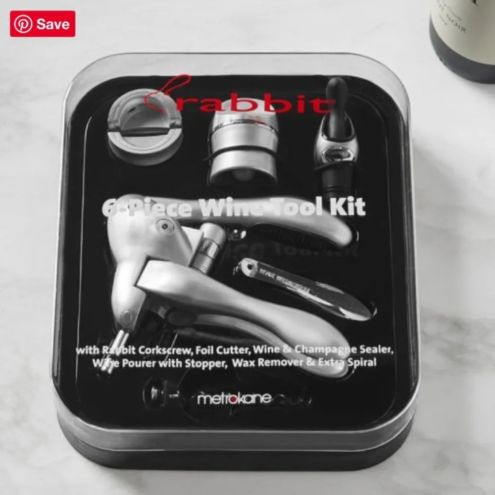 NIB Rabbit 6-Piece Wine opener Tools Set cork screw - Picture 5 of 9